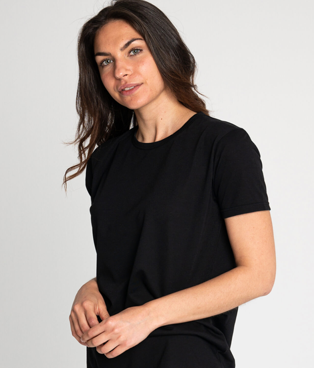Camiseta algodón antimosquitos mujer negro 1