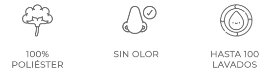 Poliéster - Sin olor -100 lavados