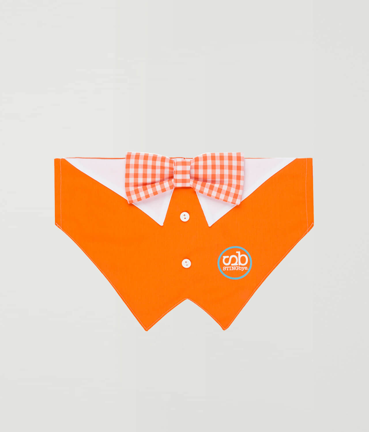 Pañuelo pajarita antiparasitario naranja