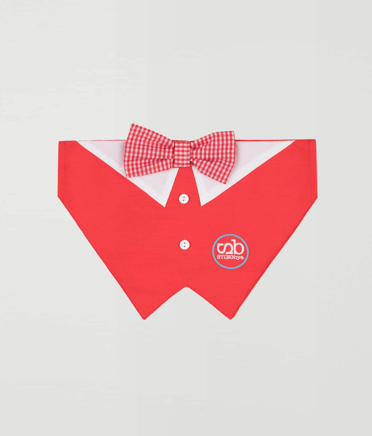 Pañuelo pajarita antiparasitario rojo 1